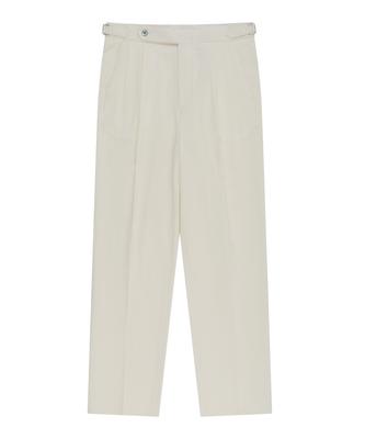BELLIEF Essential Seersucker Adjust 2-Pleated Relaxed Chino (Ecru)