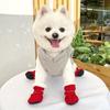 4pcs Anti-slip Pet Shoes Thickened Cats Puppy Socks New Snow Boots