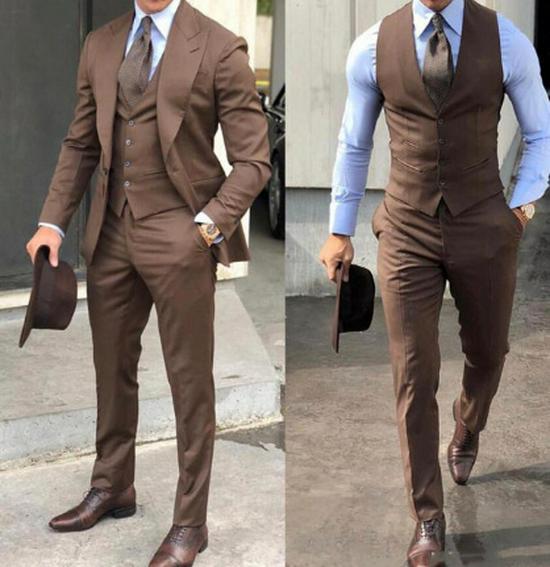 African Slim Fit Men s Three-Piece Wedding/Banquet Suit Set 3XL