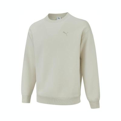 Puma Primeess Crew Fashion Simple Round Neck Long Sleeve Sweatshirt Unisex Sweatshirt Snow-White 631385-87