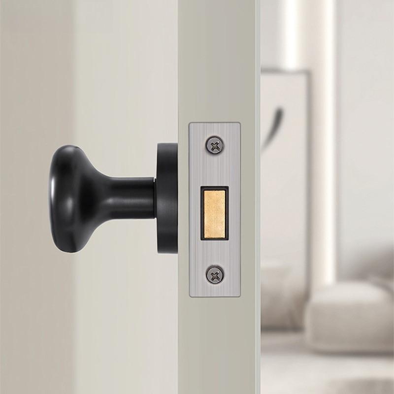 Serratura per Porta Nascosta Senza Chiave/Foro Chiave Set Maniglia per Porta Privacy in Lega di Zinco Maniglia per Porta Scorrevole Invisibile Serratura Meccanica