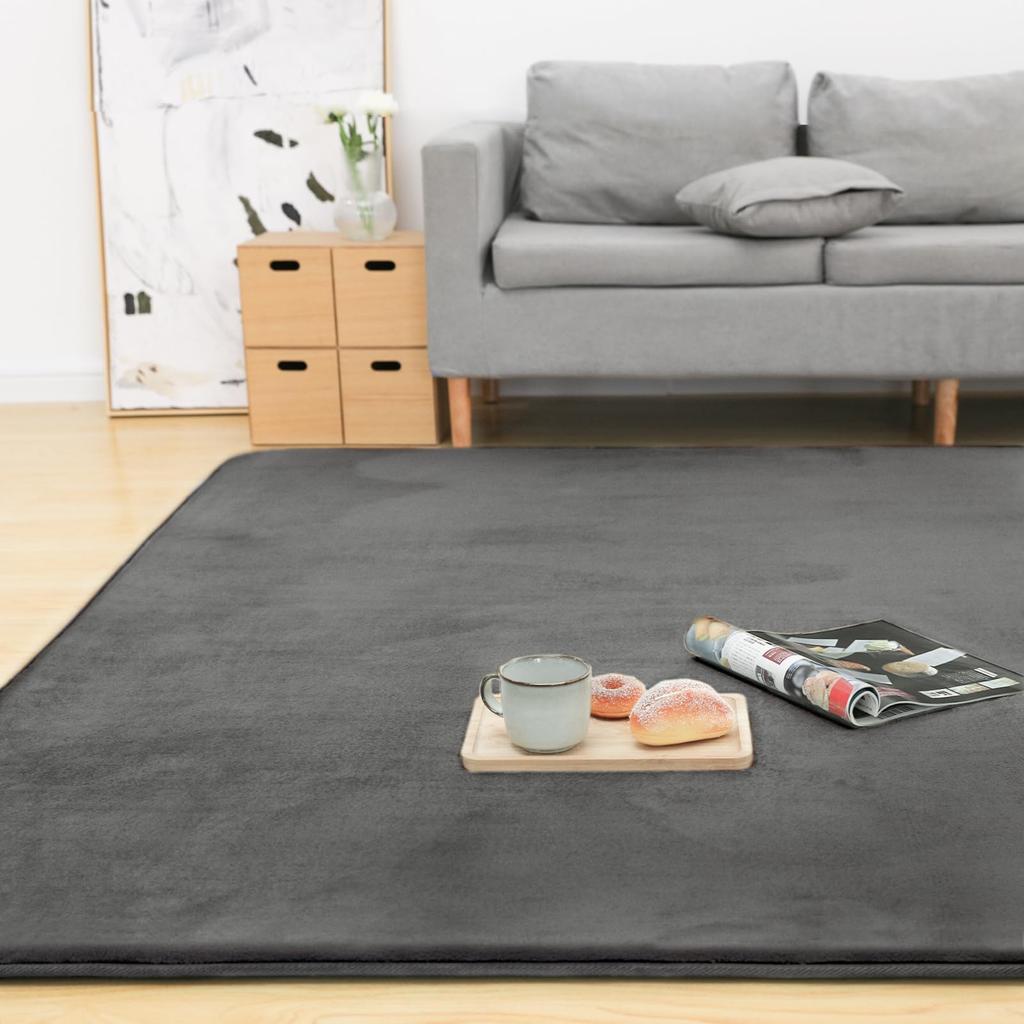colorsroom Carpet Extra Thick 200x250cm 3 Tatami Dust Mite Odor Low Soft and Fluffy To the Compatible with Heated Same Thickness As Memory Foam