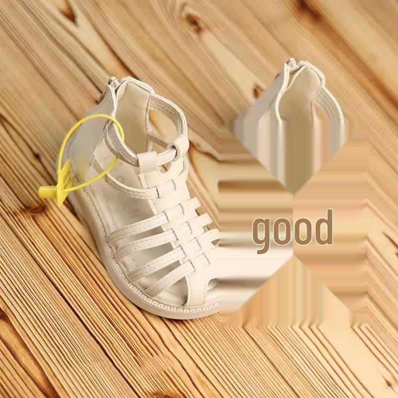Toddler Girls Roman Sandals: Summer Woven Walker Ankle Boots for Kindergarten 2026. 25