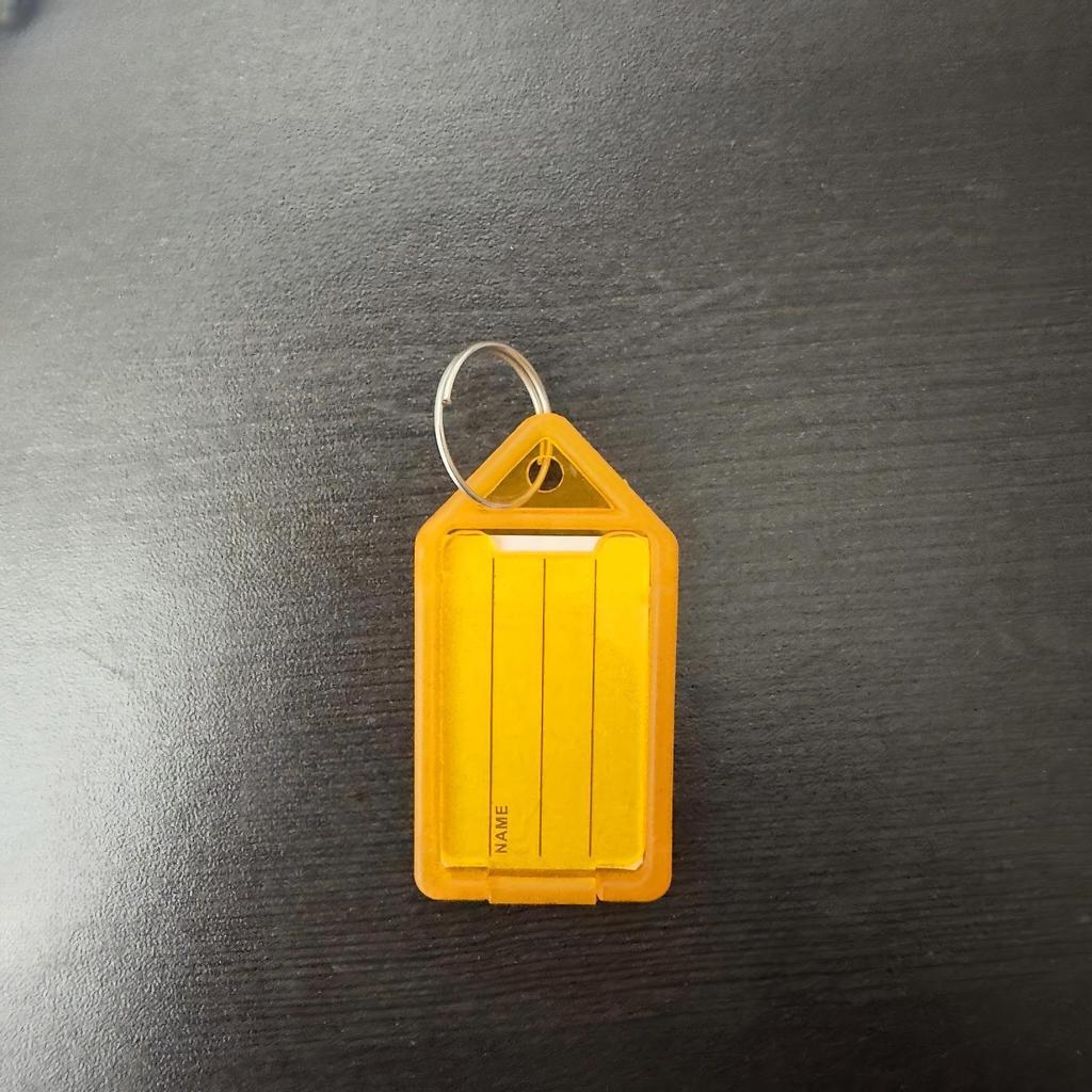 PP Plastic Transparent Flip-Top Keychain for Labeling and Numbering