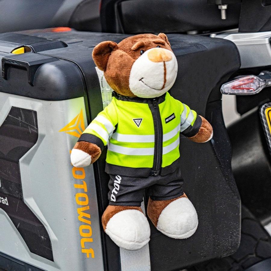 Cute Cartoon Bear Ornaments - Adorable Decorative Figurines for Motorcycle & Car Trunk Accessories