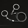 1/2pcs Portable Wire Saw, Stainless Steel Survival Chain Saw for Camping, Hiking, Cutting Wood, Trees & Branches, Outdoor Tool