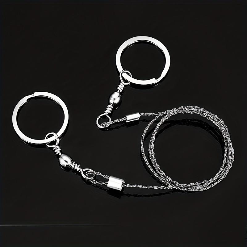 1/2pcs Portable Wire Saw, Stainless Steel Survival Chain Saw for Camping, Hiking, Cutting Wood, Trees & Branches, Outdoor Tool