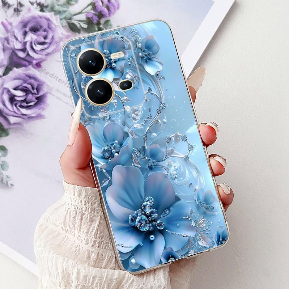 For Vivo V25 5G Case Vivo V25e V2201 Cute Cat Lion King Painted Cover Soft Silicone Phone Case For Vivo V25e V 25 VivoV25 Fundas