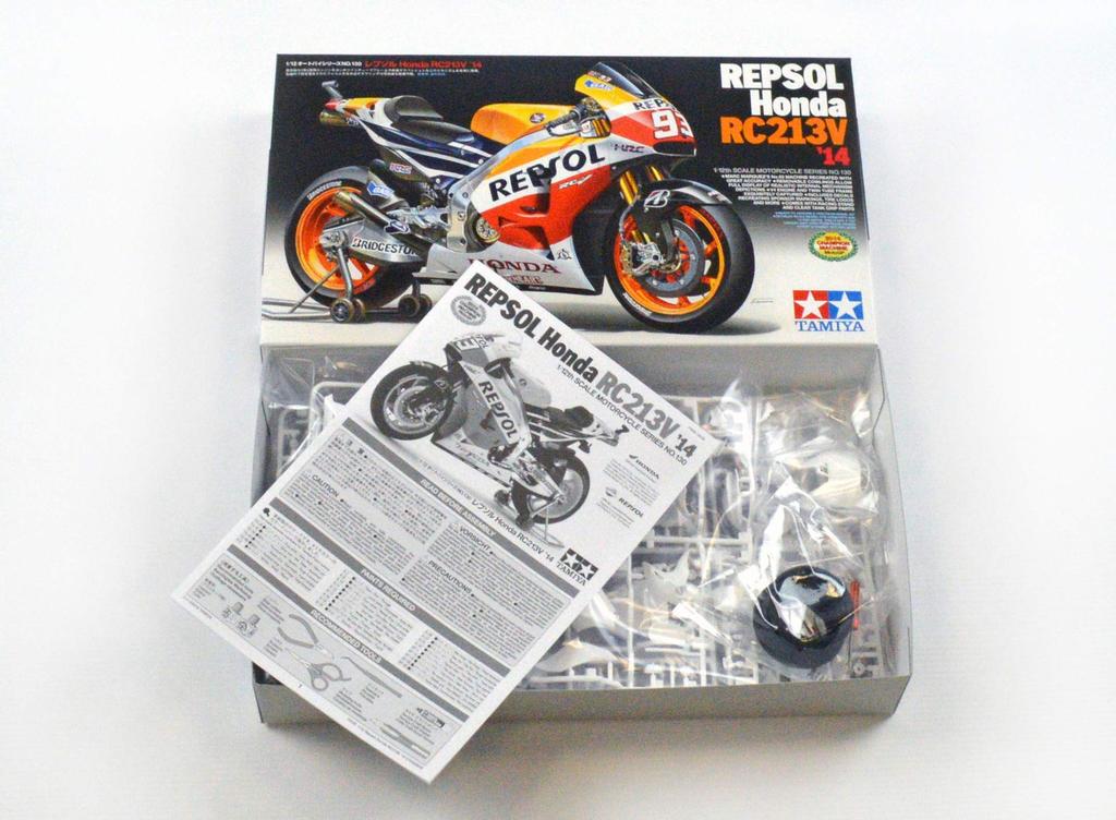Tamiya Motorcycle Series 130 Repsol Honda RC213V 14130 1/12 No. '14
