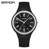 Sanda Men's Silent Quartz Watch: Lightweight, Waterproof, Silicone, Casual, Thin Design, Perfect for Students