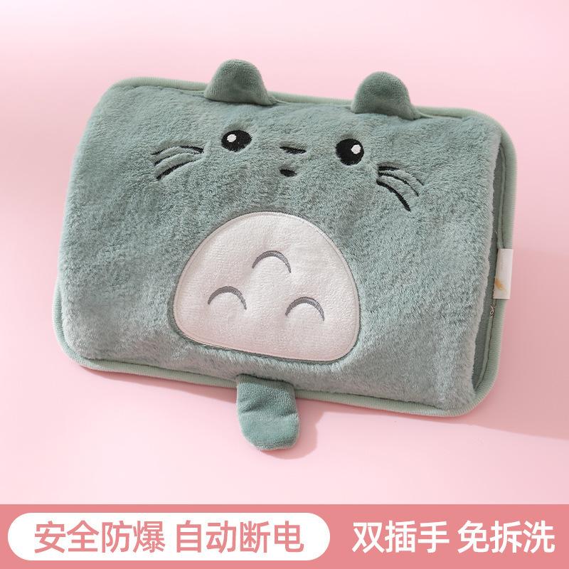 

Cute Cat Hot Water Bottle Soft Comfortable Rechargeable Hand Warmer Practical Home Furnishings Must-Have For Autumn And Winter
