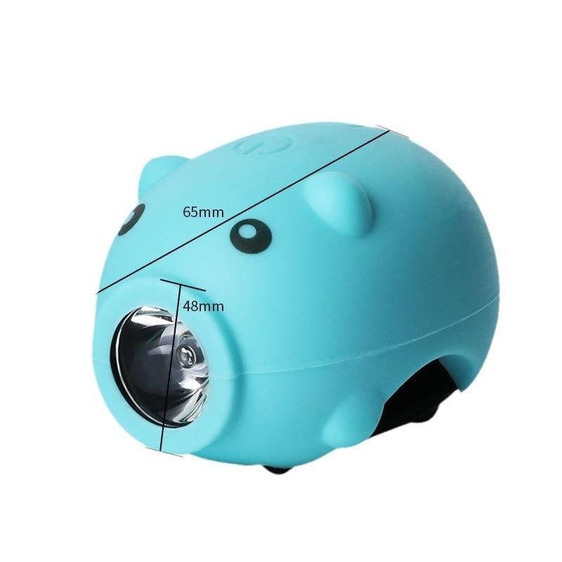 Pig Cycling Children Light Led Rechargeable Torch For Night Riding Outdoors And