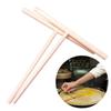 Rake Round Crepe Spreader Batter Pancake Kitchen Tool 2X Wooden Kit 15cm