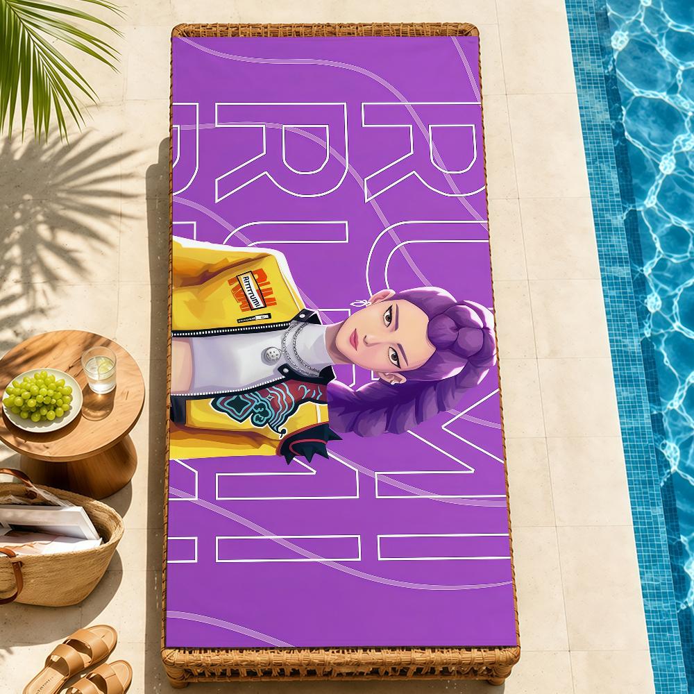 anime k-k-popS soft Beach Towel Trip swim d-demonS Pool bath h-hunters-S Gym M-Mira R-Rumi home room Z-Zoey meme Decor Gift