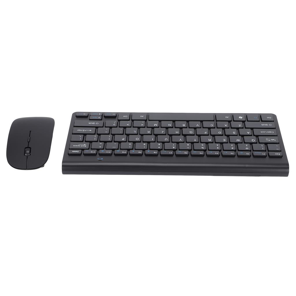 Keyboard Mouse Combo Wireless 2.4G USB Ultraslim Portable Ergonomic Wearproof Keyboard and Mouse for Notebook Computer
