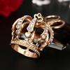 Crown Enamel  Metal Bag Pendant Key Holder Keyring Keychain For Car Jewelry Gift