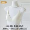 Thin shoulder straps French triangle cup bra new popular small breasts gather without steel rims comfortable underwear women