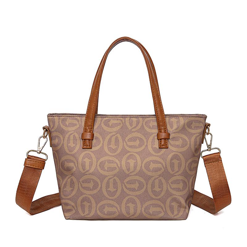 Commuter Retro Large Capacity Tote Bag Print Women's Crossbody Handbag