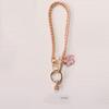 Metal Chain Cell Phone Chain Flower Pendant Mobile Phone Lanyard  Phone Case Accessories