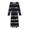 Women's  Printed Casual Dress Spring Autumn Pocket Round Neck Long Sleeve Dresses