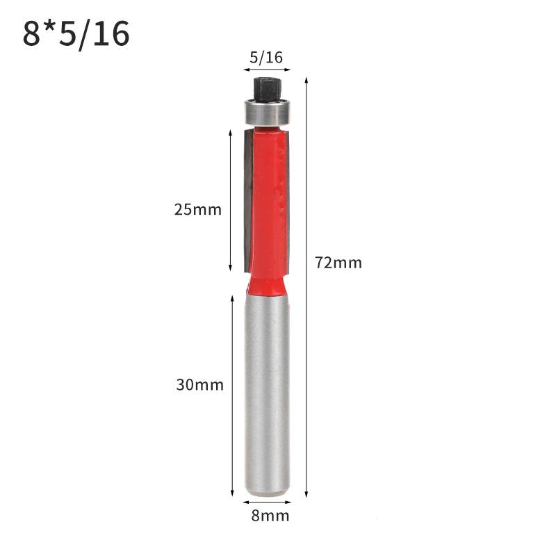 8mm Woodworking Trimmer Set: Double-Edged, Round Bottom, V-Shaped, Slotted, and Keyhole Engraving Knives