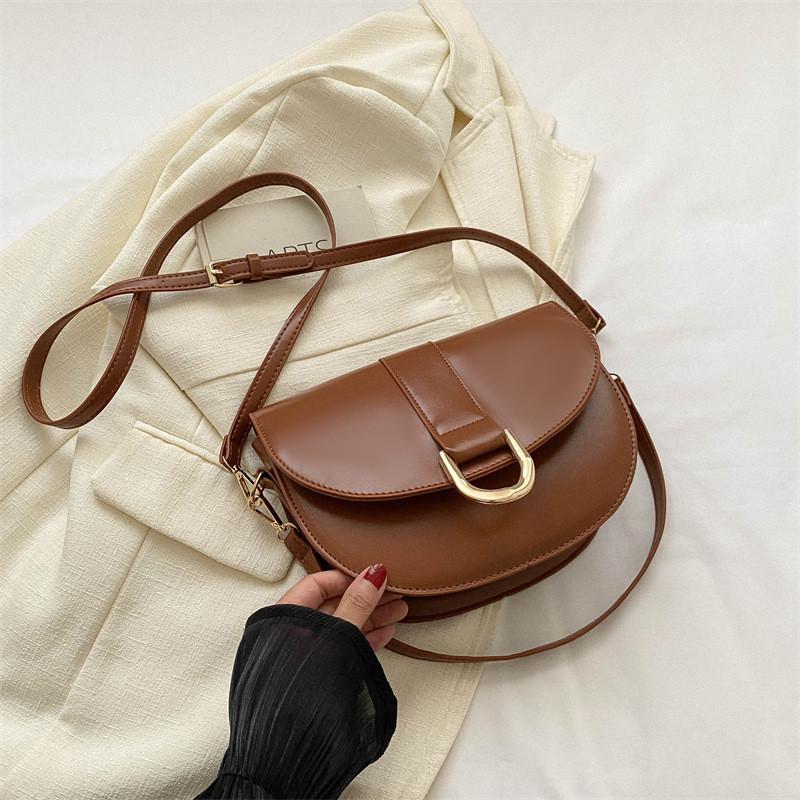 Trendy Pu Leather Saddle Bag For Women In Multiple Colors Perfect For Everyday Use