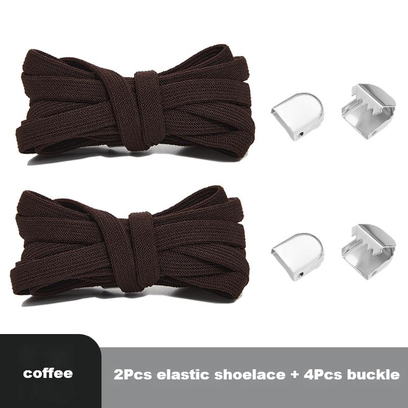 No Tie Shoelaces for Shoes Flat Elastic Shoe Laces Sneakers Tennis Quick Shoelace Clips Without Ties Shoe Accessories Kids Adult