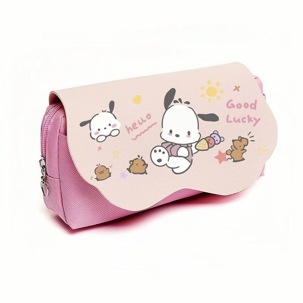 LYLIDIA Pochacco Pencil Pencil Pencil Large Capacity Storage Makeup Pochacco Stationery Lightweight Storage Box for Suitable for Elementary School