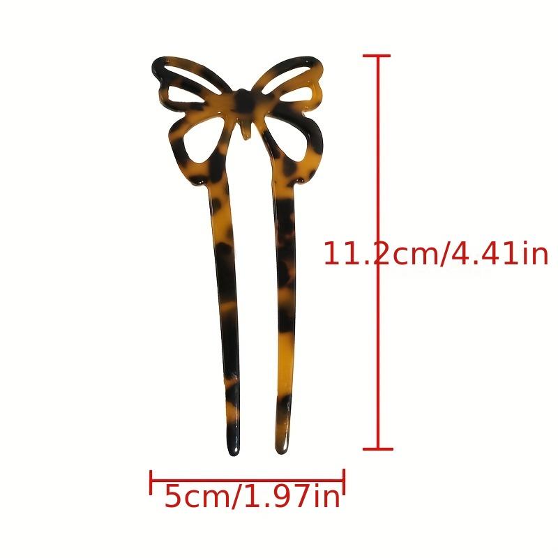 Leopard Hair Fork Head Plate - Elegant Retro Hairpin for Back Head, Simple Chic Hair Accessory for Women, Hair Styling Tool with Secure Grip