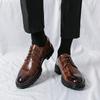 New Block Business Casual Leather Shoes Men's Comfortable and Breathable Tassel One Pedal Sleeve Loafers Men's Series