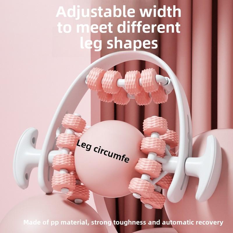 24-Wheel Leg Massager Ring for Calf Muscle Relaxation Yoga Wheel Lean Leg Roller Fitness Massage Tool