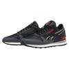 Reebok Classic Leather CLIP Cushioning, Wear Resistant Low top Running Shoes Unisex Black Red Sneakers 100074395
