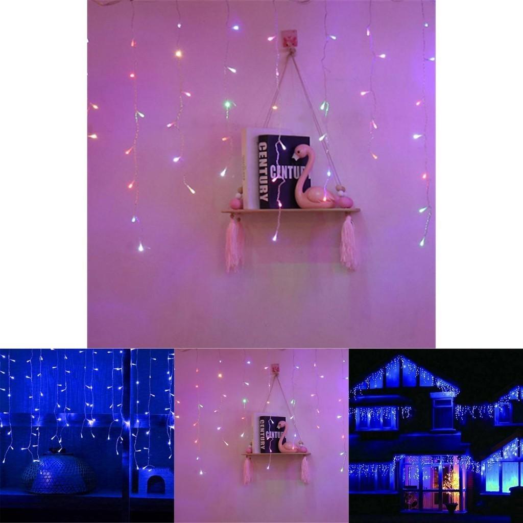 13-130ft Curtain Icicle Lights Led Fairy Christmas Indoor Outdoor Wedding Party String Lights