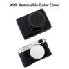 Portable Camera Protective Case Retro Style Full Camera Case Carry Bag Opening Bottom Design with Shoulder Strap