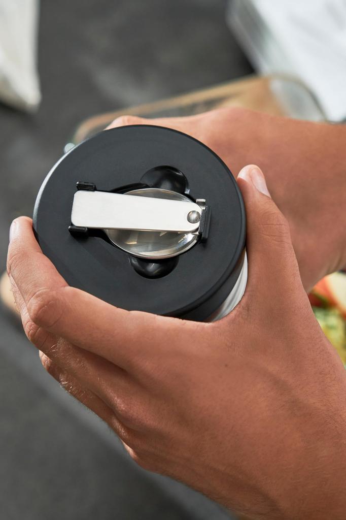 Zwilling Henckels ZWILLING Jar 700ml Soup Lunch Bento Stainless Steel Keeps Food Hot and Cold Japanese ZWILLING THERMO J.A. "Food Black" [Official