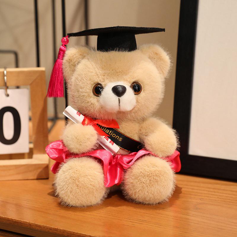 Graduation Bear Bouquet Plush Toy - Cute Home Decoration & Gift See description for details