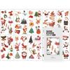 Nizel KC Children's Christmas Tattoo Sticker 10-Piece Set Christmas Transfer Stickers for Group Events [C] Tattoo SF Christmas-10 Sheets 1 Pcs