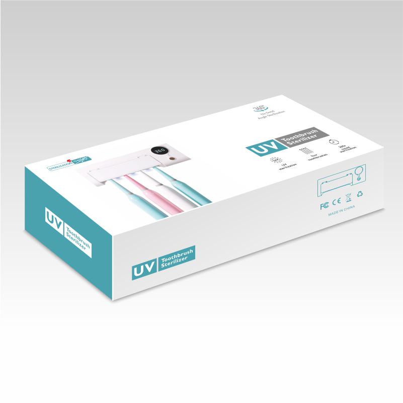 

Ультрафиолетовый стерилизатор для зубных щеток с настенной подставкой для хранения English Manual White