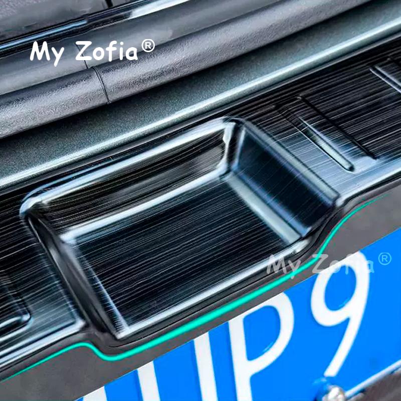 For Chery Tiggo 8 Pro 2025 2026 Car Stainless Trunk Cover Tailgate Guard Rear Bumper Scuff Sill Plate Pedal Stickers Accessories
