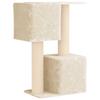 Cat Tree with Sisal Scratching Posts Cream 114 Cm