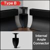 0.5m/1m Hidden Corner LED Skirting Line Aluminum Profile Recessed Backlight Baseboard Connector Wall Trim Floor Bar Strip Light
