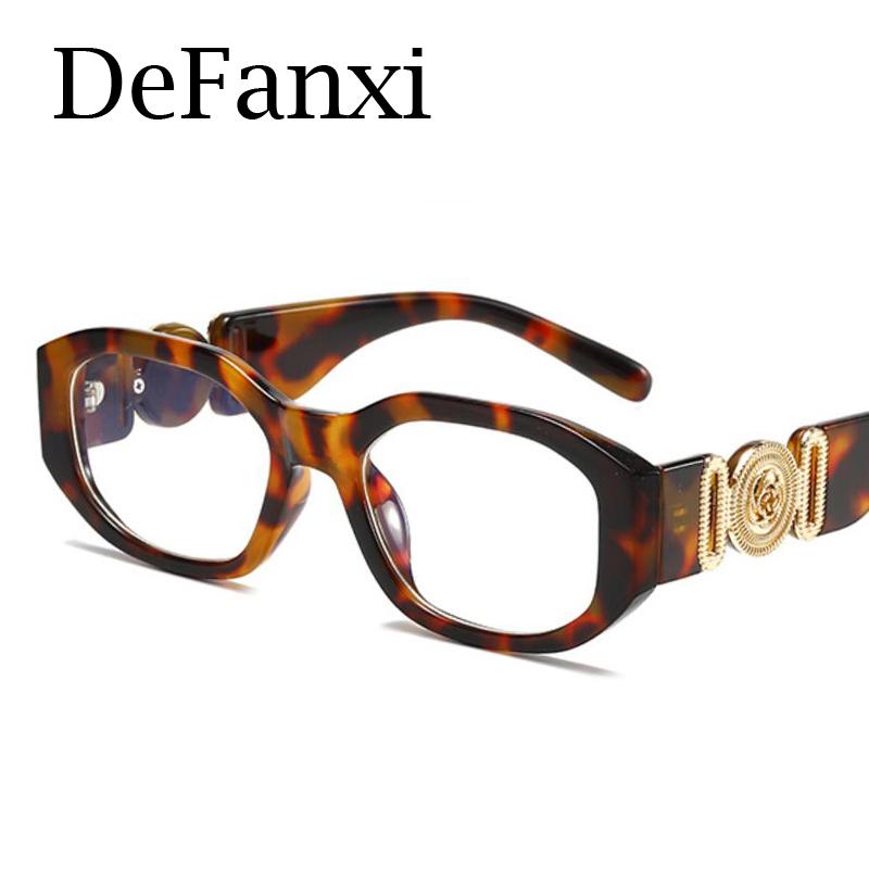 Small Rectangle Blue Light Blocking Reading Glasses Men Women Luxury Brand Square Eyeglasses Frames Transparent Fashion Eyewear