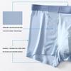 Men's Summer Ice Silk Seamless Briefs - 3-Pack, Breathable Mid-Rise Mesh Underwear