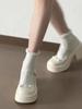 Woman Pumps with Medium Heels Platform Bow Mary Jane Shoes for Women High Quality Wholesale Casual Young Korean Style Y2k Spring
