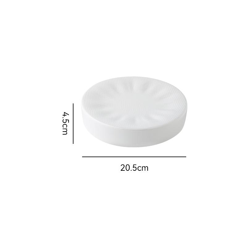 Pure White Ceramic Dining Plate Soup Plate Sushi Plates Pasta Dish Steak Plates Dessert Bowl Sting Disc Dim Sum Dish Fruit Bowl
