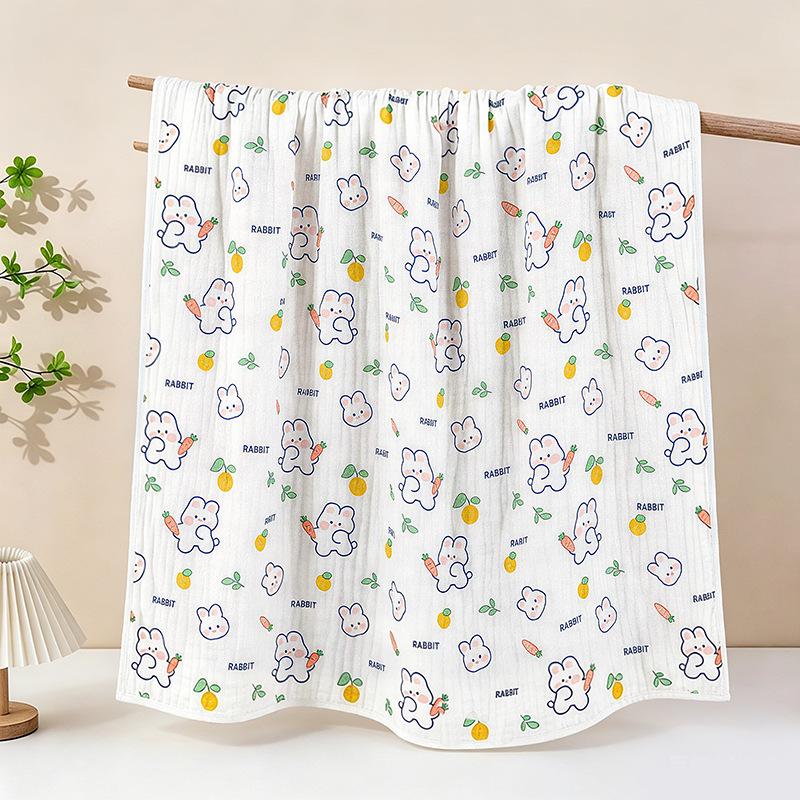 Soft Cotton Baby Gauze Bath Towel & Blanket for Newborns - Mother-Baby Grade 4-layer Gauze 70x90cm