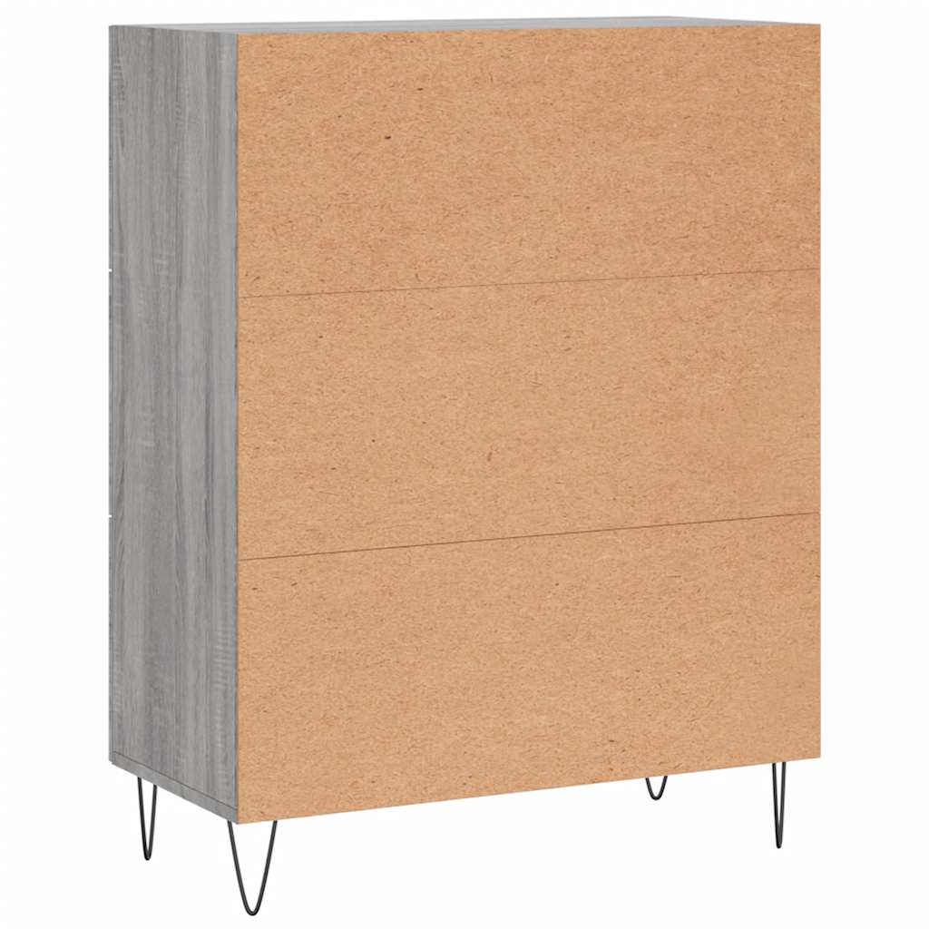 Sideboard Grau Sonoma 695x34x90 cm Holzwerkstoff