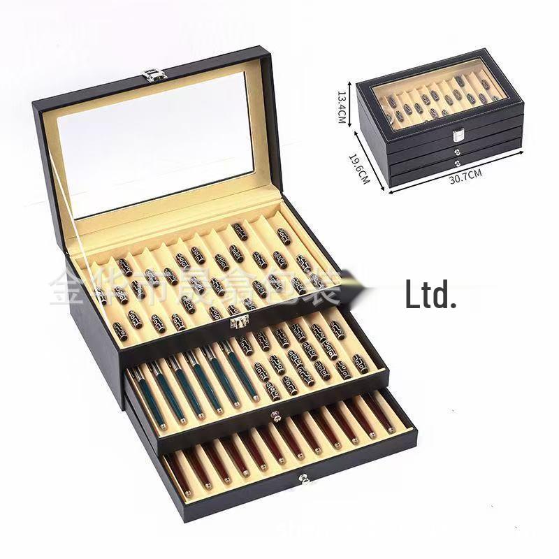 Shengxi Leather Skylight Fountain Pen Storage and Display Box