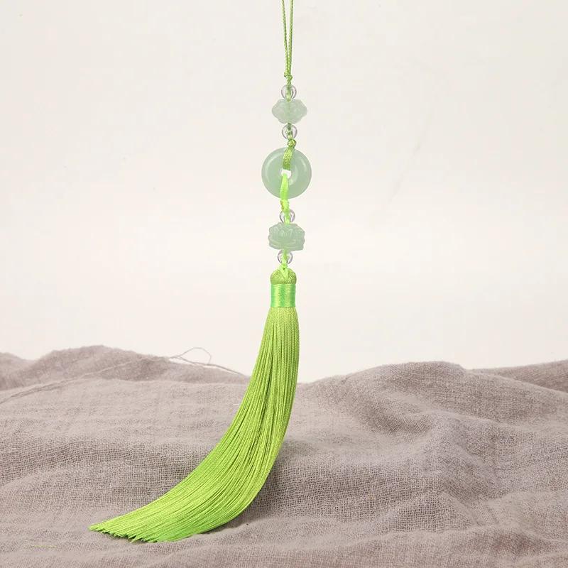 2Pcs Imitation Chinese Knot Tassels DIY Curtain Clothes Bag Craft Supplies Classical Style Tassel Pendant 13cm Beaded Fringe