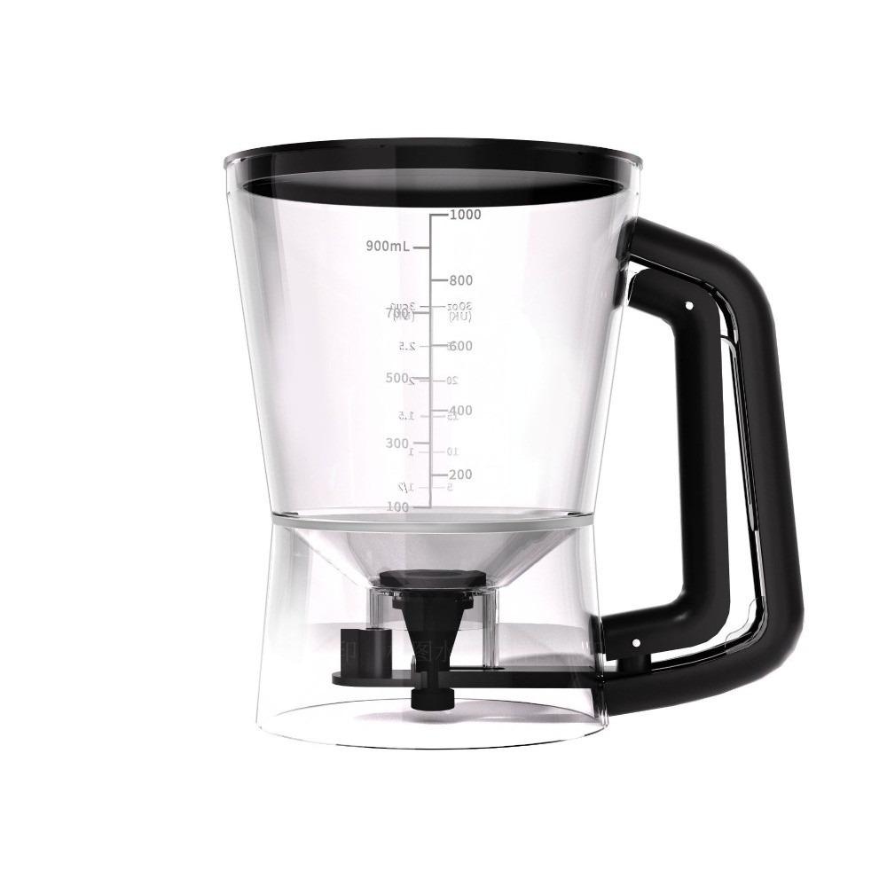 

with Handle Batter Dispenser 1L Capacity Baking Tools New Batter Funnel Cup Dessert Making чёрный